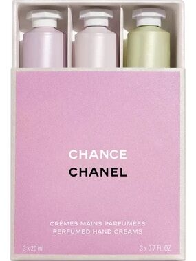 CHANEL Chance Perfumed Hand Cream Trio - Pink & Light Green
